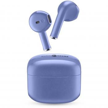 Auriculares True Wireless Music Sound BTMSTWSSWAGB, De cápsula, Bluetooth, Autonomía de hasta 20 h, Azul