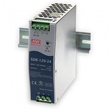 Fuente de alimentación conmutada Mean Well SDR-120-48, 48 V DC, 2.5 A, 120 W, montaje en riel DIN