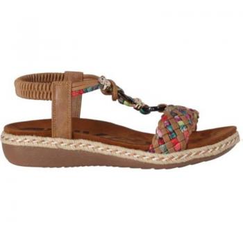 Sandalia Confort Chika 10 para Mujer New Canela Color Cuero