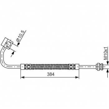 Latiguillo de freno BOSCH 1 987 476 983 - Tipo: Latiguillo de freno, Marca: BOSCH, Número de pieza: 1 987 476 983