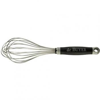 De Buyer 2611.35 Batidor universal, acero inoxidable, plata/negro
