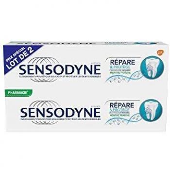 Sensodyne Dentifrice Répare et Protège Menthe Fraîche 2 x 75Ml