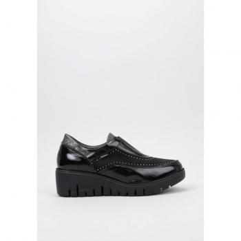 Zapato con cuña para mujer Fluchos F1827, color negro, talla 37