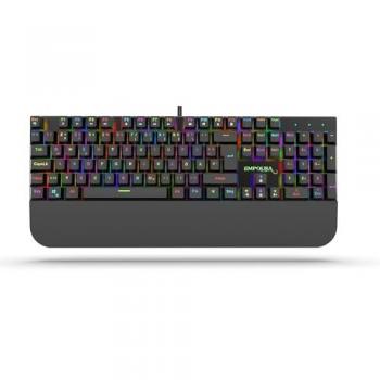 Teclado Gaming Mecánico Inca IKG-443 con Retroiluminación RGB y 18 Modos, Negro
