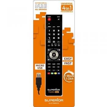 Freedom Input 8054242080124 IR inalámbrico Botones Negro - Mando a Distancia