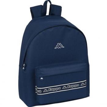 Mochila Kappa 'Navy' 33x42x15cm con Hombreras Acolchadas y Espalda Ergonómica - Diseño Único Licencia Oficial Safta