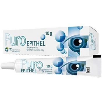 NTC Pharma | PURO EPITHEL Gel oftálmico de 10g | Dexpantenol + carbómero | Hidratación Ocular contra los ojos secos y la sequedad ocular