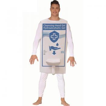 Disfraz de Dispensador de Gel Hidroalcohólico para Hombre - Costume Adulto de Desinfección