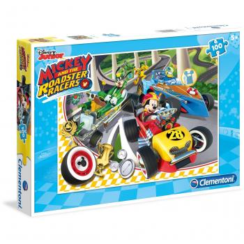 Puzzle 100 Piezas Mickey Mouse y los Súper Pilotos Disney CLEMENTONI