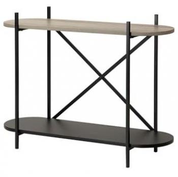 Consola de Almacenamiento y Decorativa Adda Home, Metal y Vinilo, 100x33x76 cm