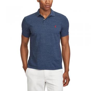 Ralph Lauren Blue Polo Shirt In Piquet, Hombre, Talla XXL.