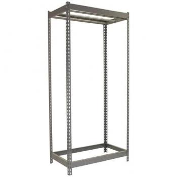 Estantería Simonclothing Forte, Perchero Burro Ropa, 3 Colgadores, 2 Barras, Dimensiones: 3000x1500x600 mm, Material: Metálico, Color: Gris