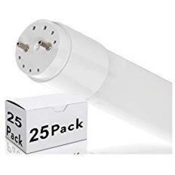 Greenice | Pack 25 Tubo LED Cristal T8 120Cm 18W 1800Lm Conexión un Extremo | Lámpara LED | Fluorescente LED | Luminaria LED | Blanco Frío