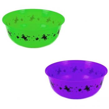 Bol de Cerámica Bruja Halloween de 29x11 cm en variados colores y diseños