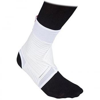 McDavid 433R Tobillera transpirable con cinchas, Unisex adulto, Blanco, M
