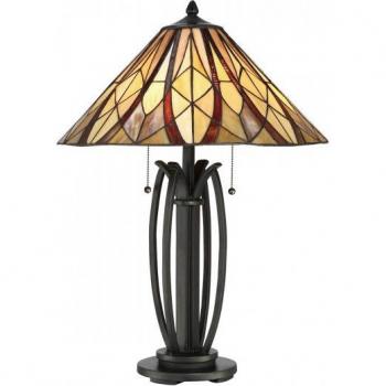Lámpara de mesa Victory Valiant Bronce Sobremesa 64,6 Cm E27 Elstead Tiffany