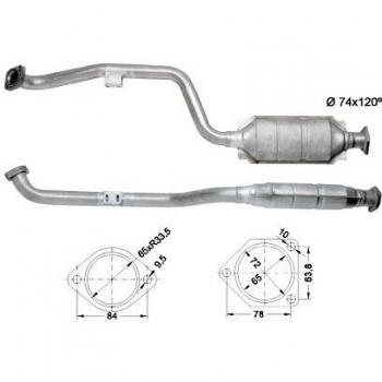 Catalizador AS 71180 para MERCEDES-BENZ 2024909019