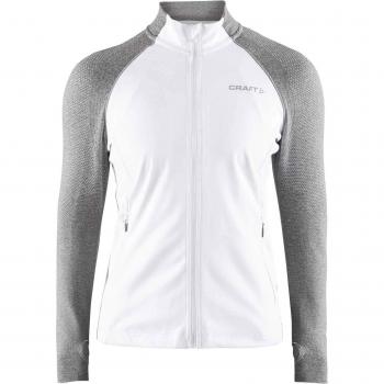 CRAFT Urban Run fuseknit Dame – Chaqueta de Running para Mujer, Mujer, Color Blanc/Gris ch, tamaño FR: XS