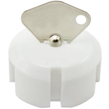 com-four® 10x Bloqueo de enchufes para niños - Protección de enchufes para bebés y niños pequeños con Llave metálica
