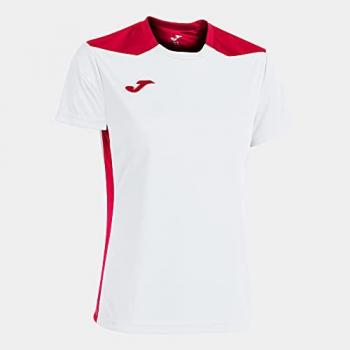 Joma Camiseta de Manga Corta Championship VI Mujer Blanco Rojo