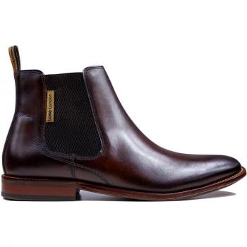 Base London Mens Sikes Chelsea Boots - Washed Brown - Size 11