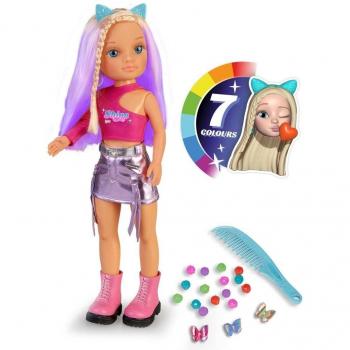 Nancy - Hair Colour Challenge Muñeca Cambia Color de Pelo 43cm con Peine y Accesorios Famosa (700017337)