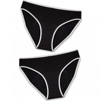 Pack 2 Bragas menstruales para niñas de algodón flujo abundante University