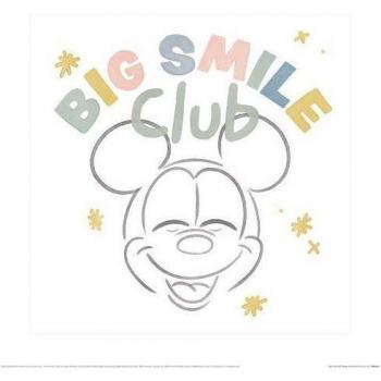 Póster Disney Club de la Gran Sonrisa Mickey Mouse 40cm x Blanco