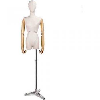 DSDD Tailors Maniquí de maniquí Femenino Maniquí de Sastre maniquí de modistas Maniquíes de Moda para Estudiantes Busto Torso Brazo de plástico Joyería Ajustable para Vestir