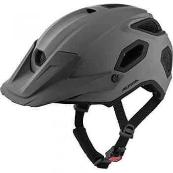 Casco de MTB Alpina Comox Coffee-Gris Mate 57-62 cm, Resistente y Ajustable