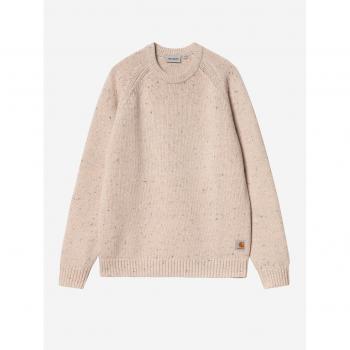 Carhartt WIP Anglistic Beige Sweater for Men, Size S