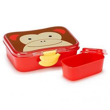 Skip Hop Zoo Monkey - Fiambrera y recipiente interior con tapa
