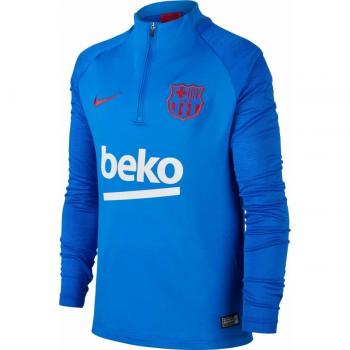 Nike FCB Y Nk Dry Strke Dril Top Long Sleeve, Unisex niños, Lyon Blue/Noble Red, XL