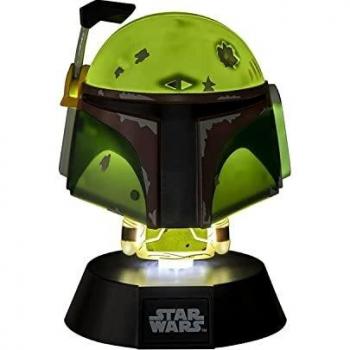 Paladone Star Wars Bobba Fett 3D Icon BDP | Carácter icónico Oficial de Disney Mandalorian | Empire Strikes Back | Luz Nocturna Brillante o lámpara de Escritorio, Verde