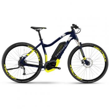 Haibike Sduro Cross 7.0 Mujer Azul/Amarillo/Plata Mate 2018 S de Cross Bike, Color Blau/Gelb/Silber Matt, Tamaño 44 cm