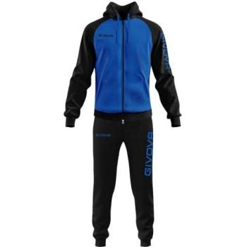 Givova Chándal Super King Azul, Givova Chándal Super King, givova Lf33-0210-4xl Mono, Azul Claro/Negro, XXXXL Unisex