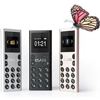 Elari NanoPhone C (2017), NUEVO LANZAMIENTO del popular SUPER PEQUEÑO teléfono GSM DESBLOQUEADO CUATRIBANDA + Bluetooth compañero del smartphone + reproductor de MP3 con listas de reproducción + GRABADORA DE VOZ a la TARJETA SD + función MAGIC VOICE 