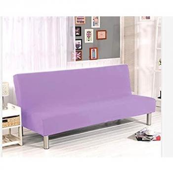 G&X - Funda protectora para sofá cama sin reposabrazos de poliéster y elastano de 3 plazas, elástica, plegable, para sofá plegable