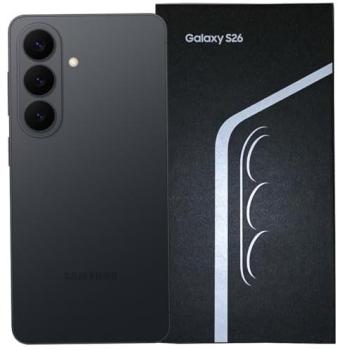 Teléfono Móvil Samsung Galaxy S26 5G, Negro, 256 GB, 12 GB RAM, Pantalla 6.3 FHD+, Exynos 2600, Batería de 4300 mAh, Android