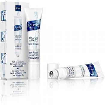 Acuaiss Roll-on para Ojos con Ácido Hialurónico y Vitamina B5. Efecto Lifting, Anti Bolsas e Hidrata los Párpados - 15 ml