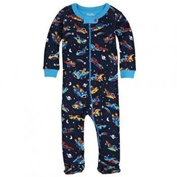 Hatley Infant Footed Coverall -Space Cars-Pijama Bebé-Niños,