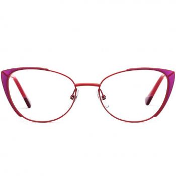 Etnia Barcelona Jasmin RDPU Armazones para Mujer Rojas, Lentes Recetadas Para Mujer Rojos, Gafas Recetadas para Mujer Rojas