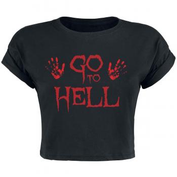 Go To Hell Cropped Top Top Mujer Negro L