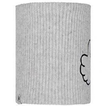 Original Buff Buff Knitted & Fleece Neckwarmer Funn Ghost Jr Tubular, Niños, Gris, Talla única
