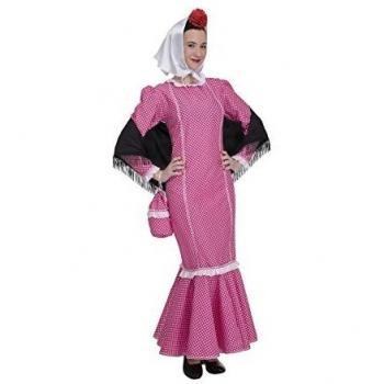 Kimokawaii Disfraz de Madrileña Chulapa Rosa