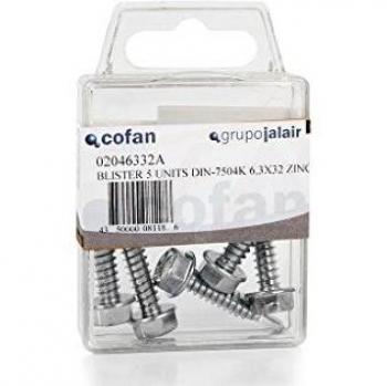 Cofan 02043513A autotaladrantes de Cabeza Hexagonal, 3.5 x 13 mm, Set de 12 Piezas