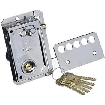 Cerradura de sobreponer FAC S90 P UVE 11520 cromada completa, con un tamaño de 70 mm y orientación derecha