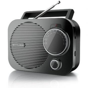 Muse M-050 R Portable Retro Radio with AUX Input, Black (FM/MW)