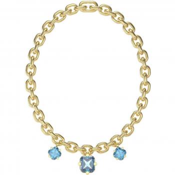 Collar Guess Flashing Lights de acero dorado