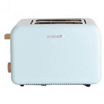 CREATE - Tostadora para rebanadas anchas - 6 niveles 850W - TOAST RETRO